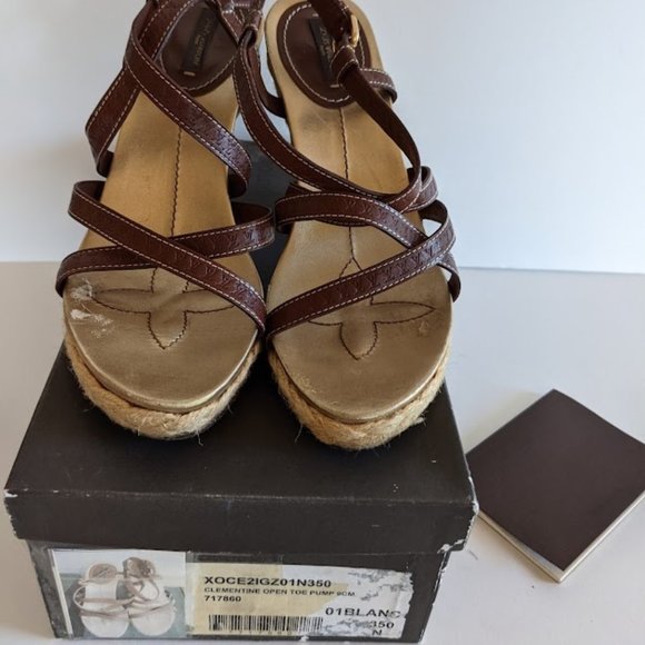 Authentic Louis Vuitton Strap Wedge Platforms - Picture 1 of 12